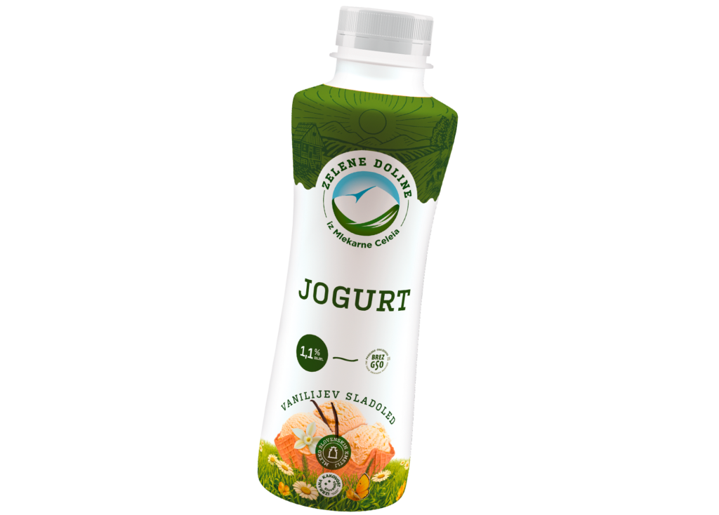 Tekoči jogurt vanilijev sladoled