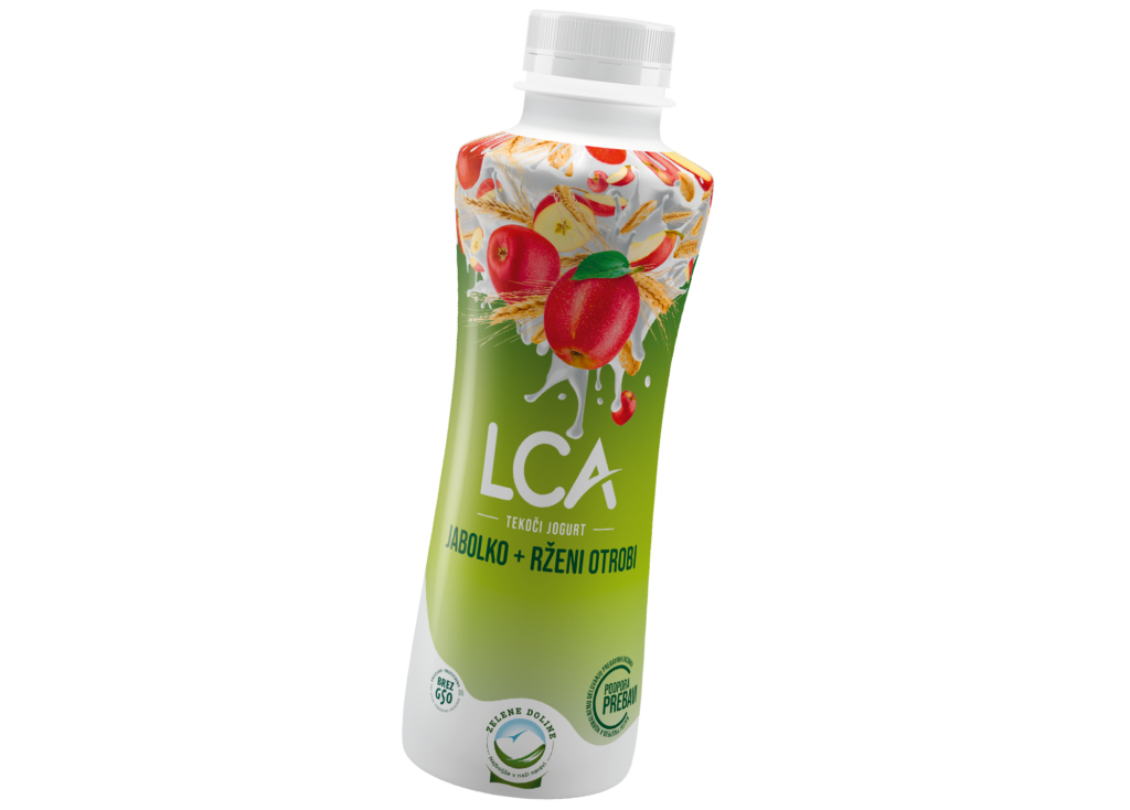 LCA tekoči jogurt jabolko in rženi otrobi