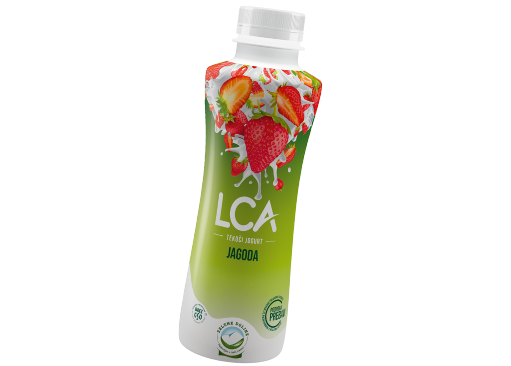 LCA tekoči jogurt jagoda