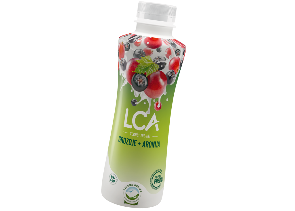 LCA tekoči jogurt grozdje in aronija