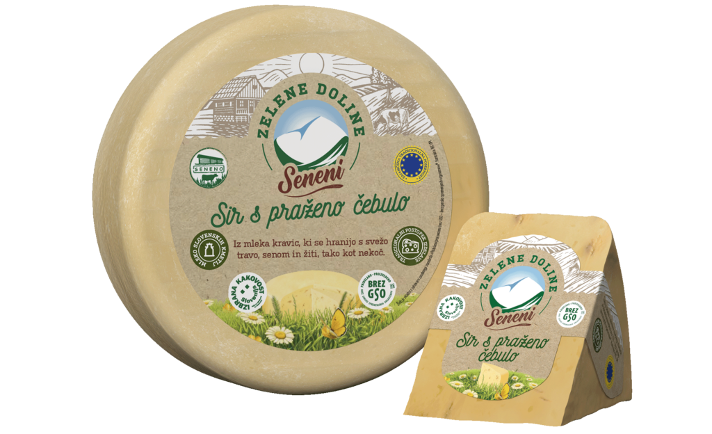 Seneni sir s praženo čebulo